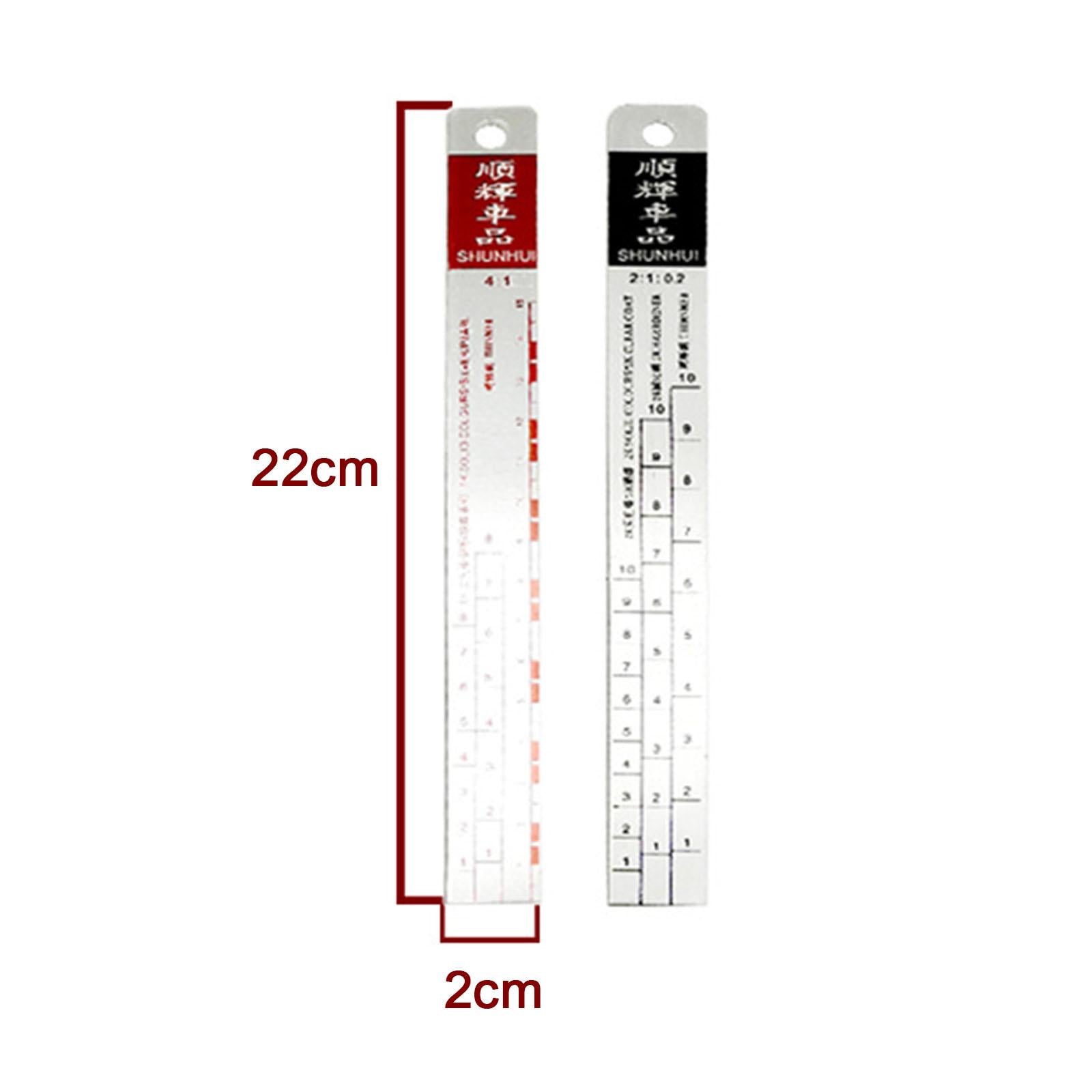 Car Paint Ruler Stirrer 2:1 and 4:1 for Mixing Car Paint Automotive Coatings Small