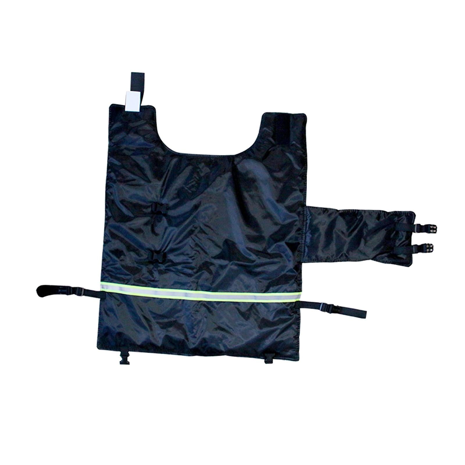 Cow Calf Coat Cotton-Padded with Belly Band Clothing for Keep Warm Farmhouse Black