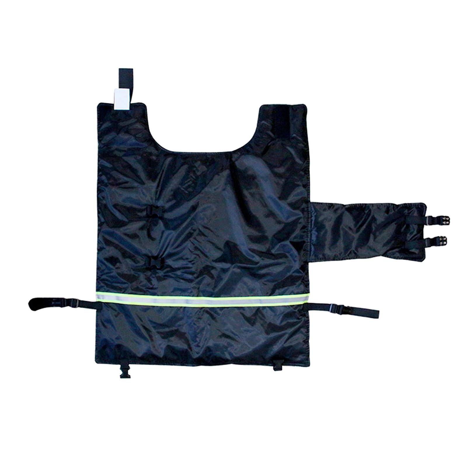 Cow Calf Coat Cotton-Padded with Belly Band Clothing for Keep Warm Farmhouse Black