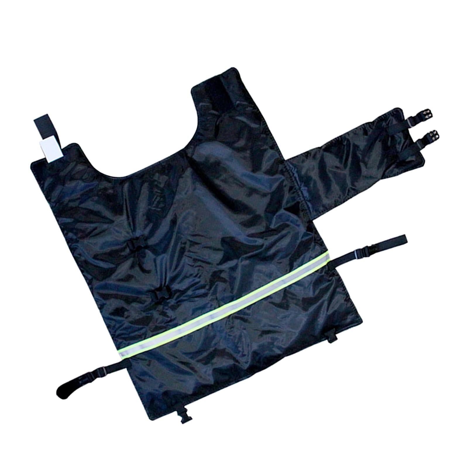 Cow Calf Coat Cotton-Padded with Belly Band Clothing for Keep Warm Farmhouse Black