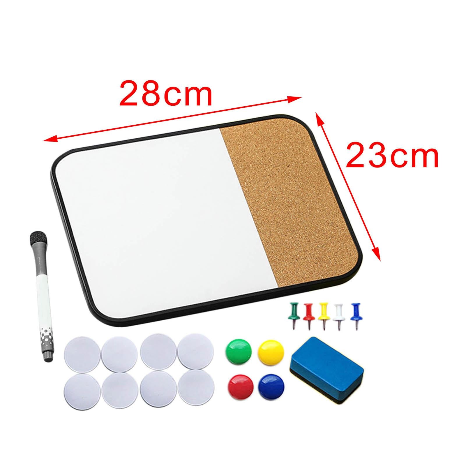 Message Cork Board Plan Organizer Whiteboard Weekly Plan for Home School Black