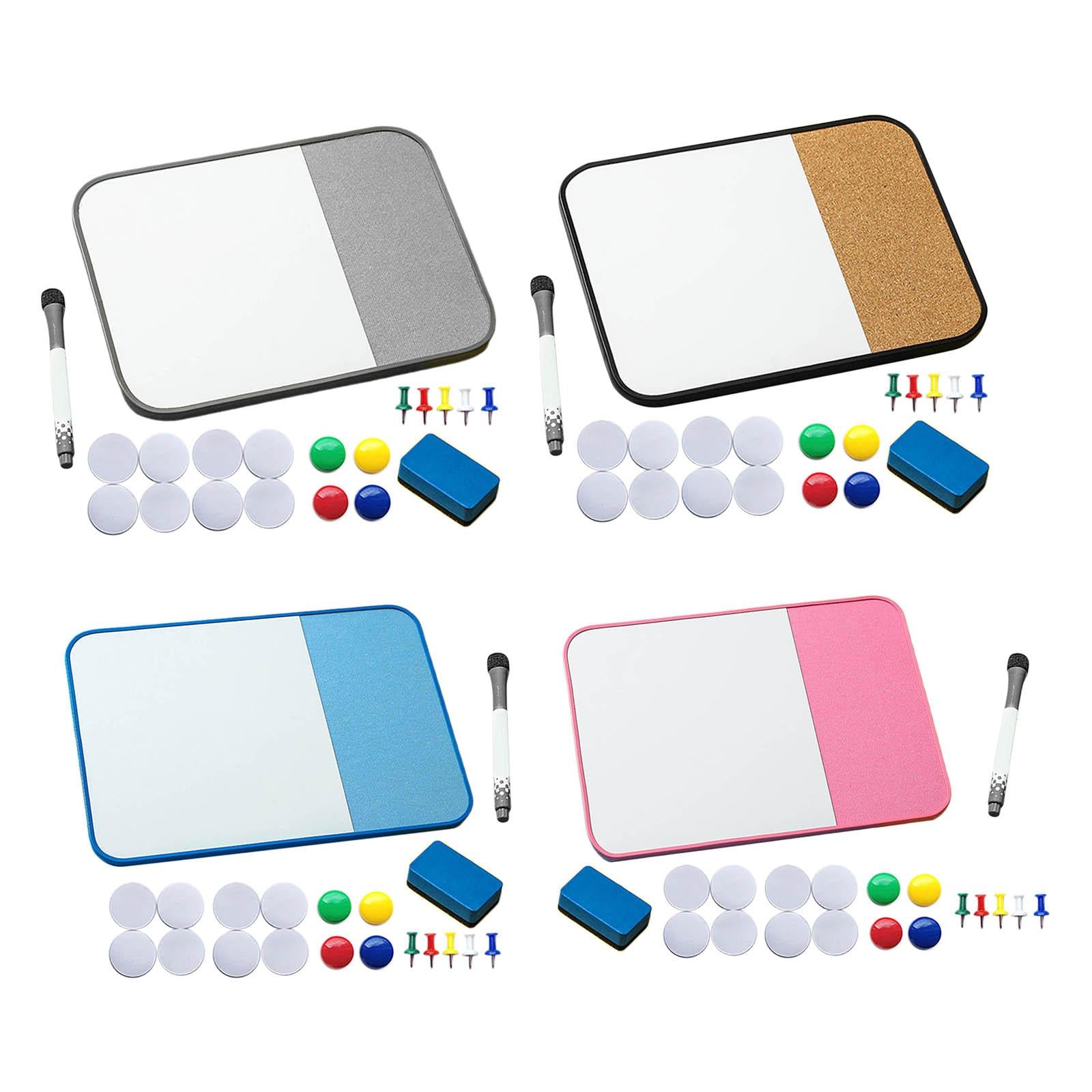Message Cork Board Plan Organizer Whiteboard Weekly Plan for Home School Black