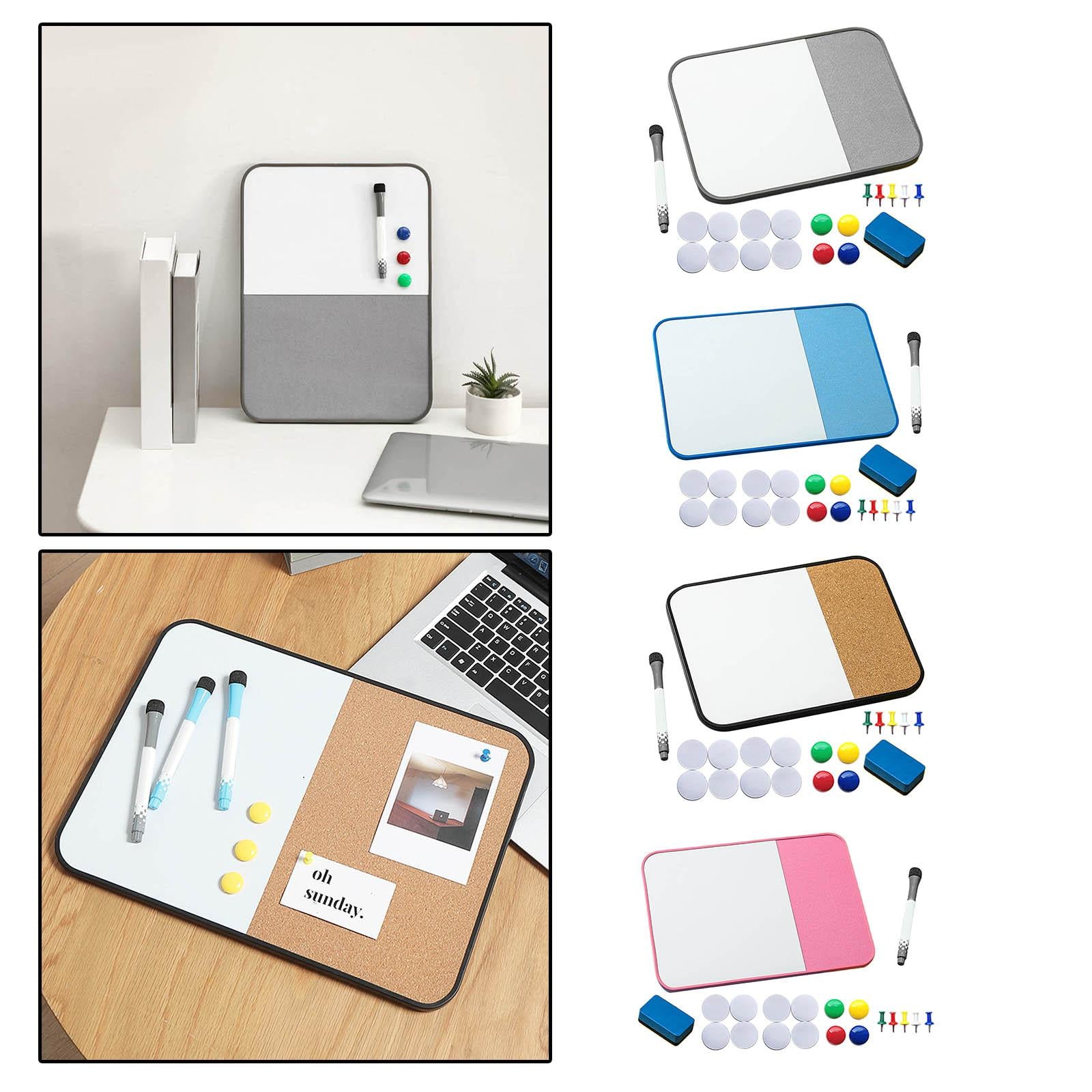 Message Cork Board Plan Organizer Whiteboard Weekly Plan for Home School Black
