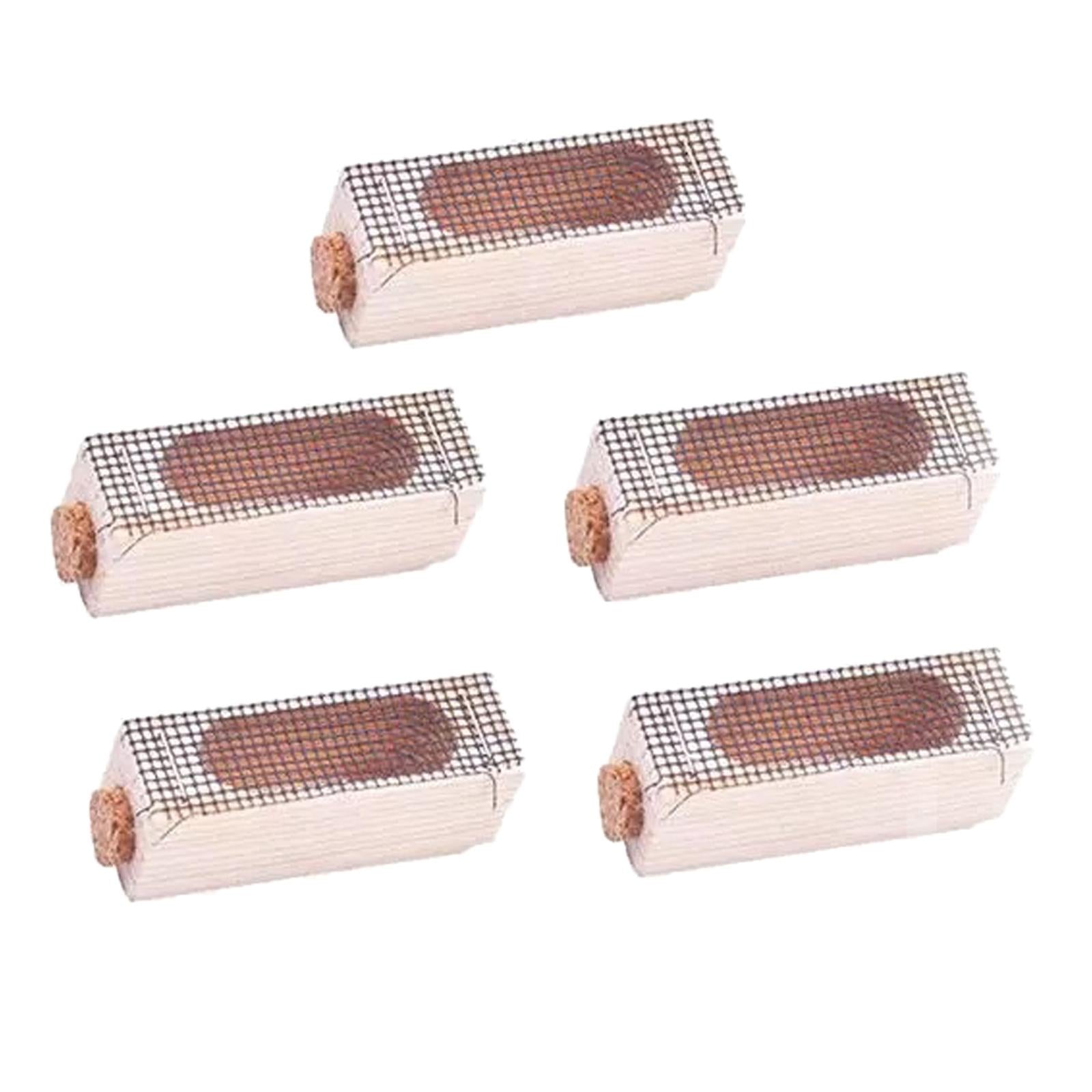 5Pieces Queen Bee Cage Catcher Cage Hive Rearing Box for Beekeeping