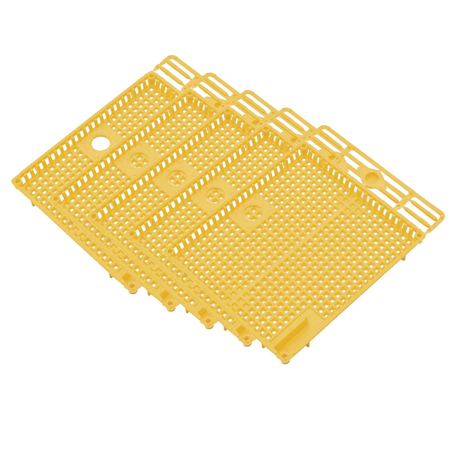 Queen Bee Isolator Introducing Cage Plastic Equipment Reusable Beekeeping Yellow