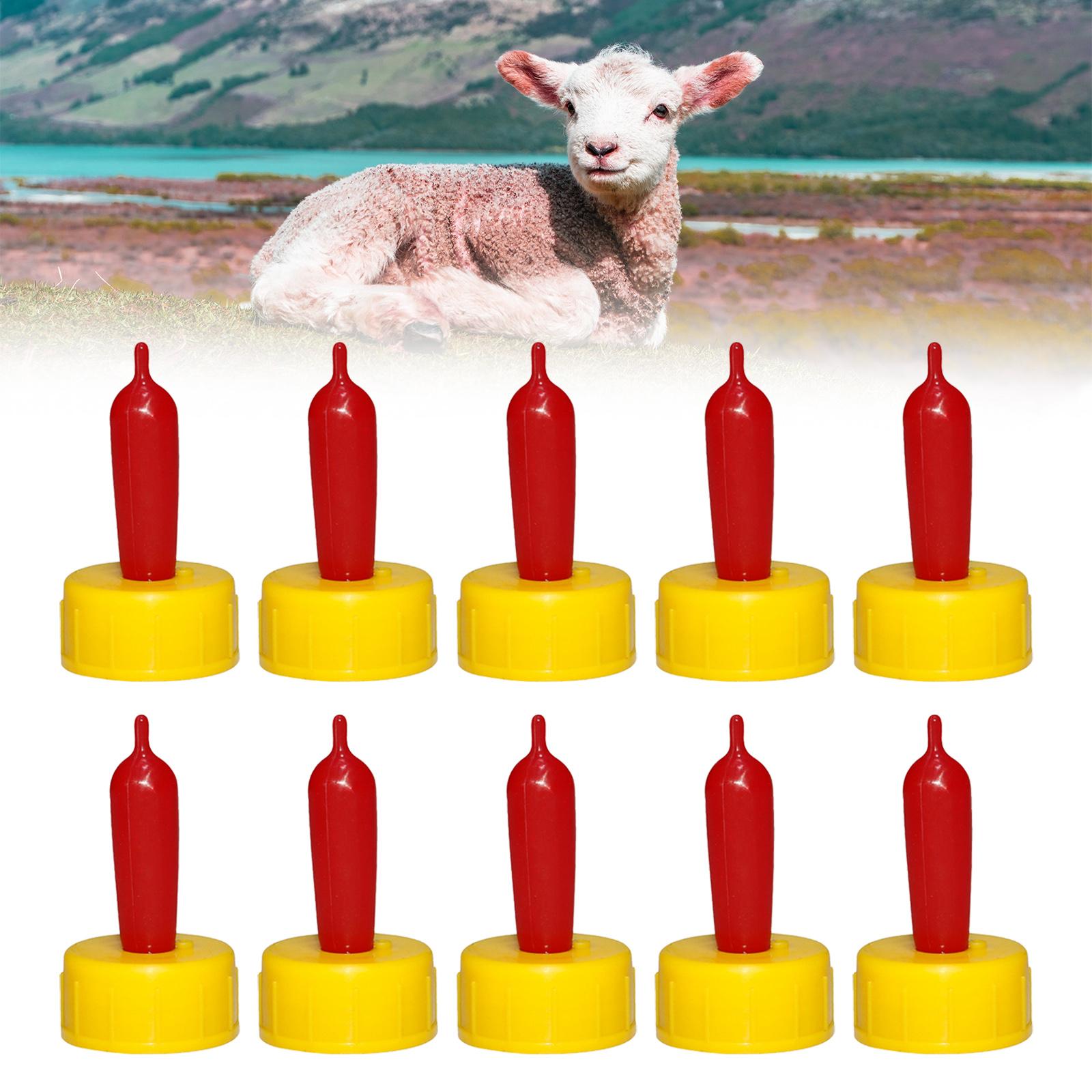 10/Set Lamb Goat Milk Nipple Feeding Milk Drink Nipple for Nursing Goat