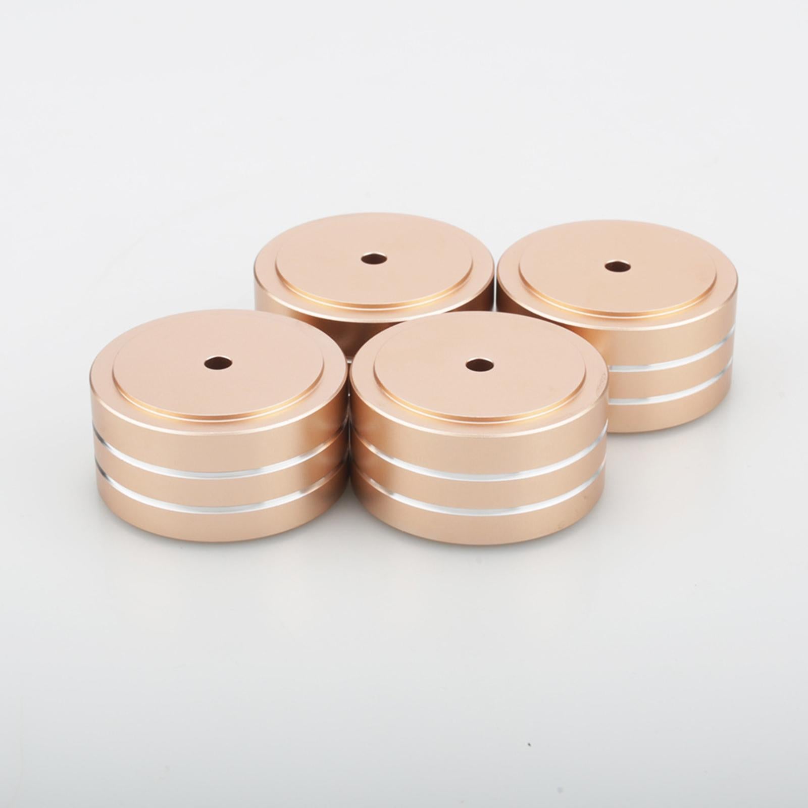 HiFi Aluminum Speaker Feet Shock Pad Spikes for Recorder DAC Devices Gold
