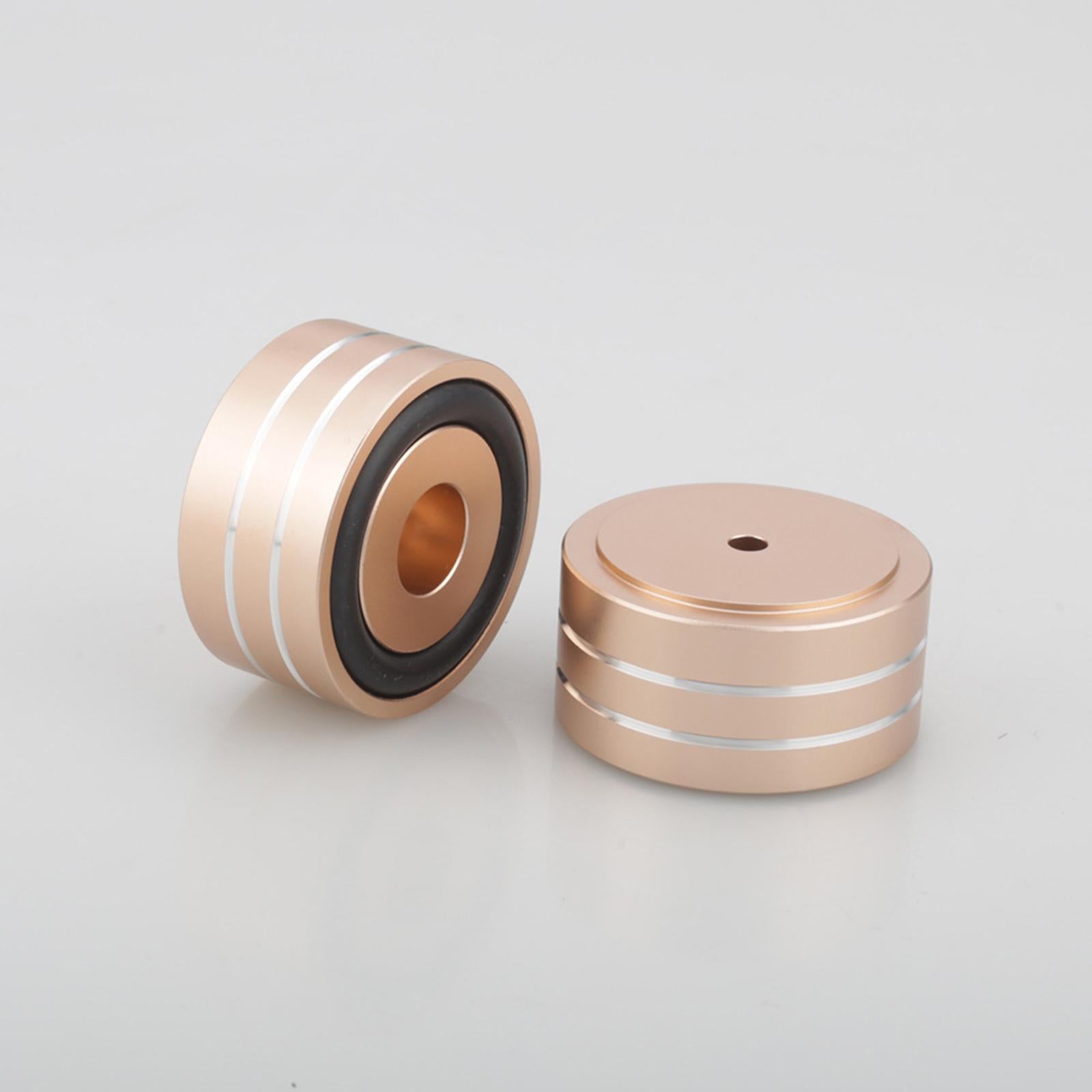 HiFi Aluminum Speaker Feet Shock Pad Spikes for Recorder DAC Devices Gold
