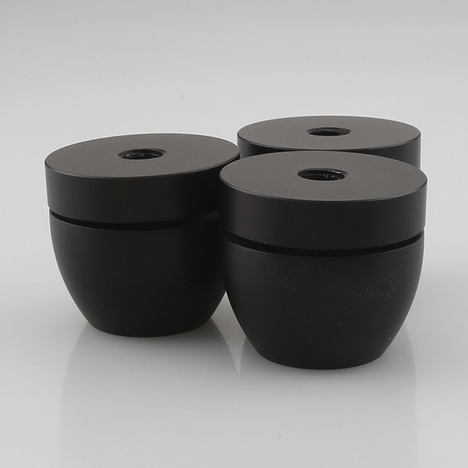 Speakers Feet Pads Mats Traceless Aluminum Alloy for Turntables Preamp Black
