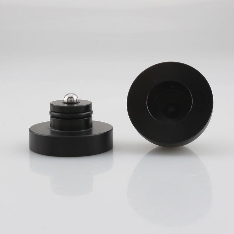 Speakers Feet Pads Mats Traceless Aluminum Alloy for Turntables Preamp Black