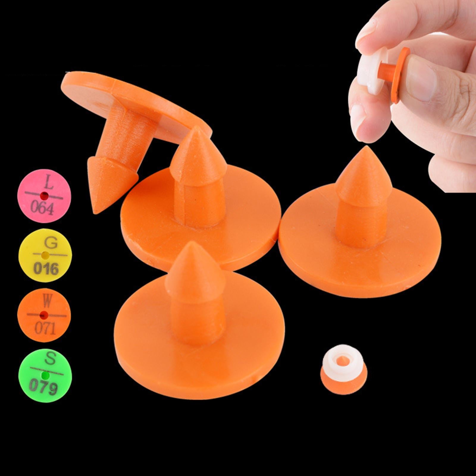100 Pieces Ear Tag Anti-Dropping Plastic Animal for Livestock Sheep Cow
