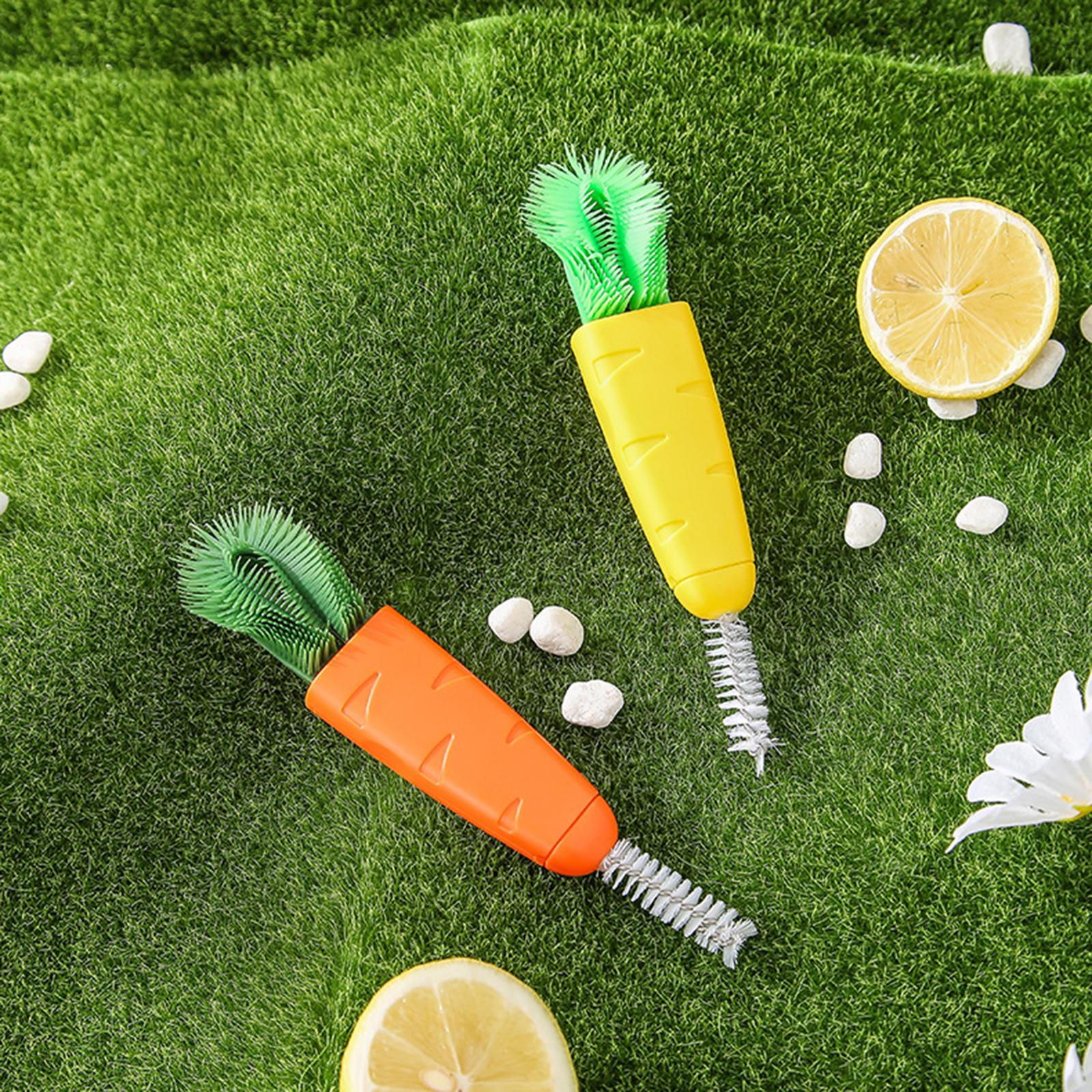 Creative Carrot Shape Cup Brush for Bottle Mouth Cover Gap Corner Cup Lid carrot