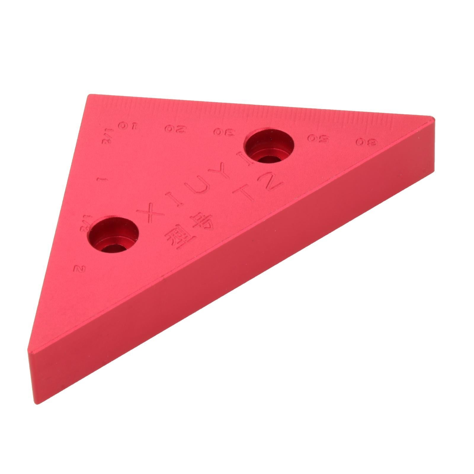 Aluminum Alloy Angle Ruler Inch Metric Triangle Ruler Woodwork Right Angle B