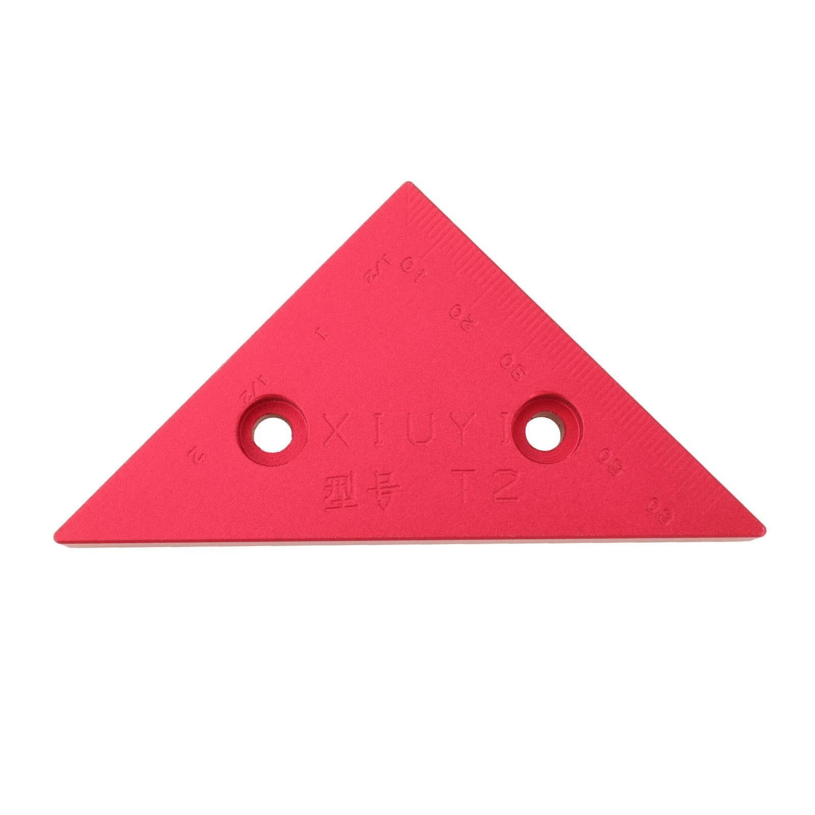 Aluminum Alloy Angle Ruler Inch Metric Triangle Ruler Woodwork Right Angle B