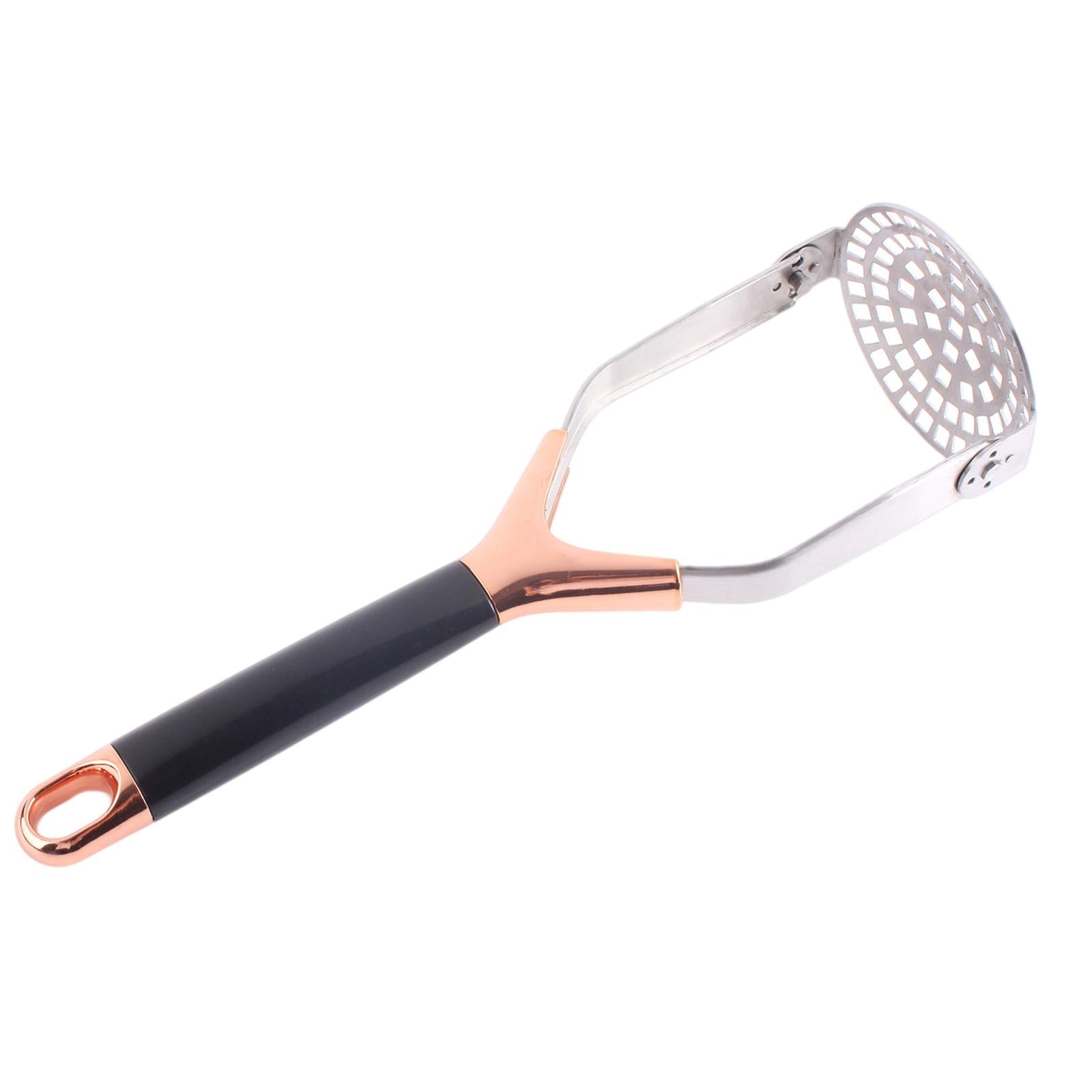 Potato Masher Potato Kitchen Tool for Banana Bread Potato Fruit Rose Golden