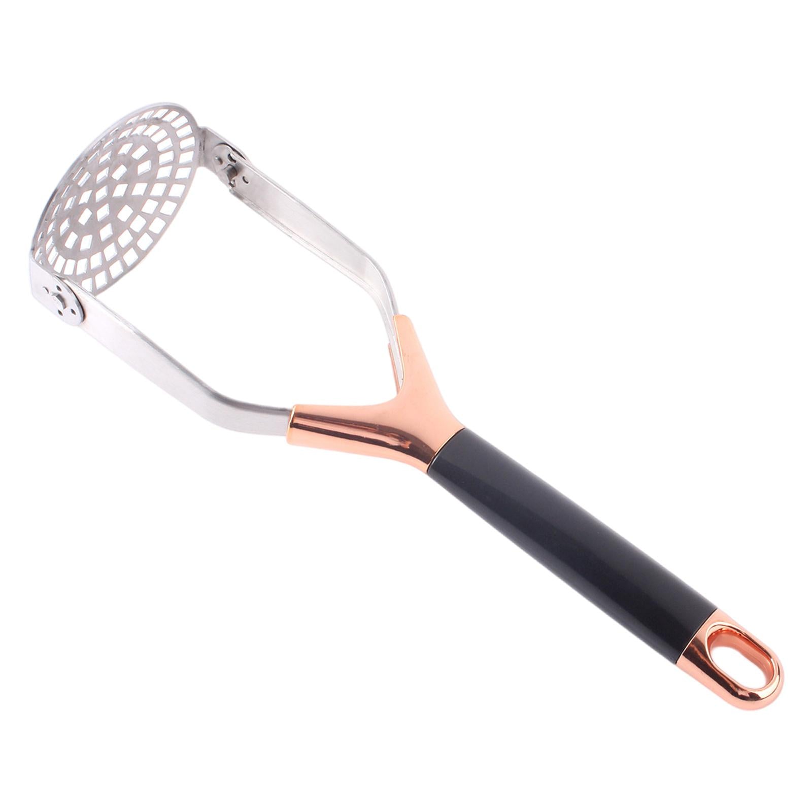 Potato Masher Potato Kitchen Tool for Banana Bread Potato Fruit Rose Golden