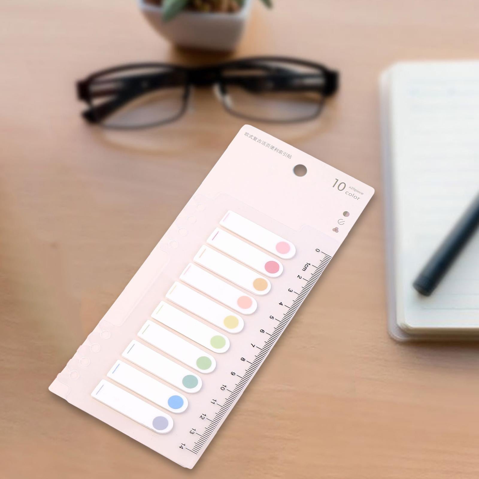 Writable Sticky Notes Index Tabs Macaron Labels Morandi for Filing Cabinets dots