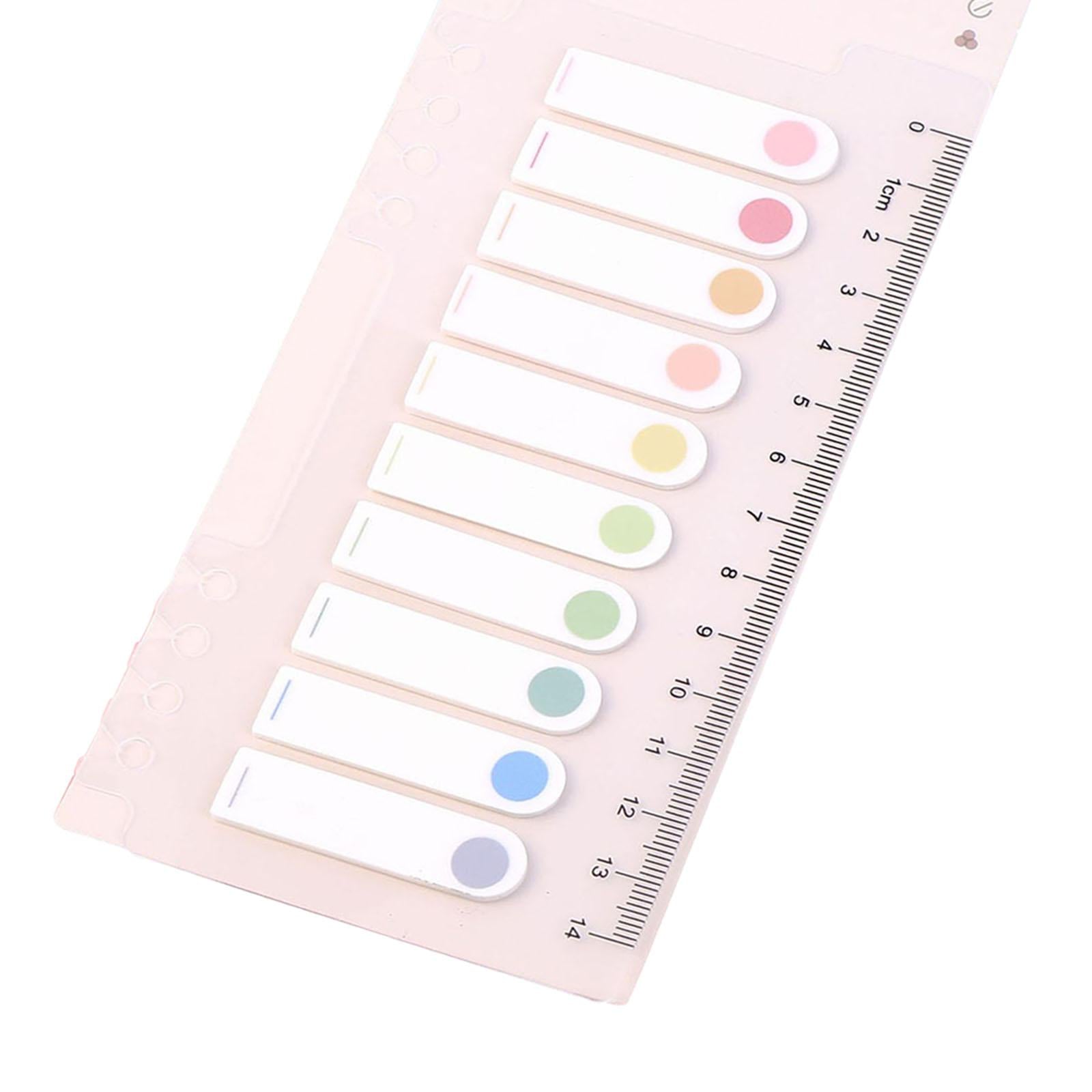 Writable Sticky Notes Index Tabs Macaron Labels Morandi for Filing Cabinets dots