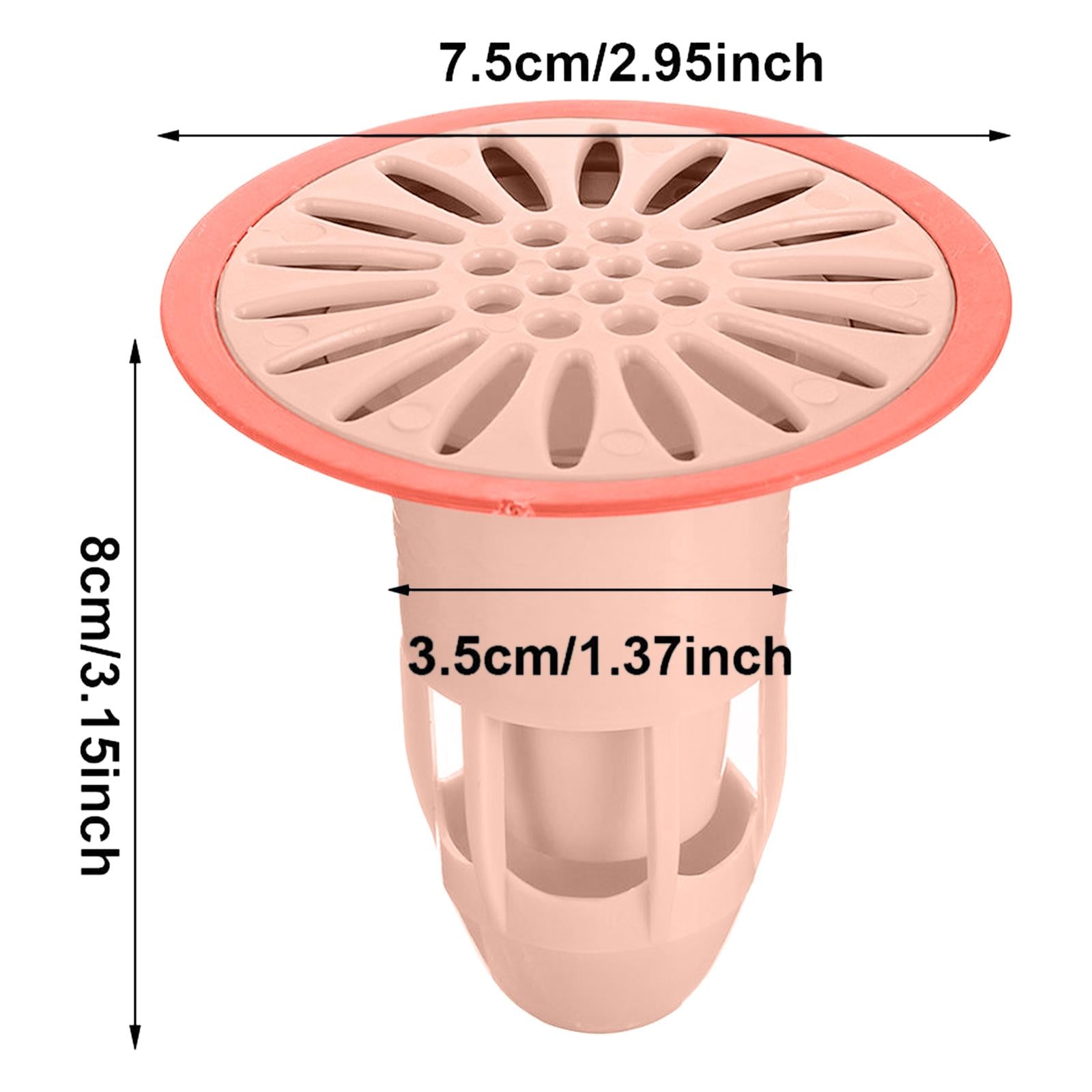 Deodorant Floor Drain Core Anti-Odor Backflow Preventer for Bathroom Kitchen Pink