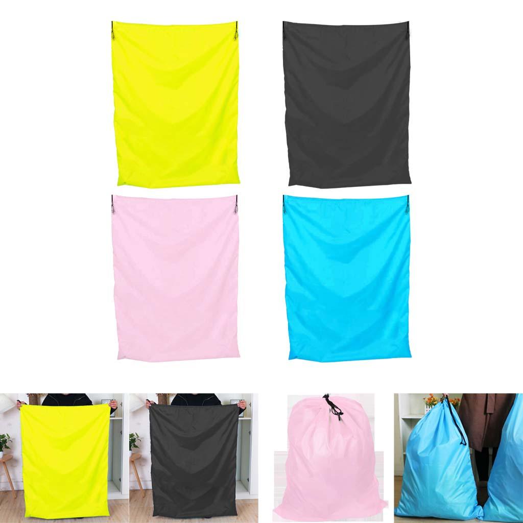 94x120cm Multipurpose Drawstring Laundry Bags for Underbed, Quilts, Pillows Yellow