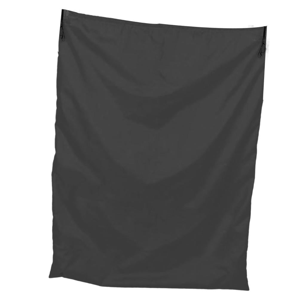 94x120cm Multipurpose Drawstring Laundry Bags for Underbed, Quilts, Pillows Black