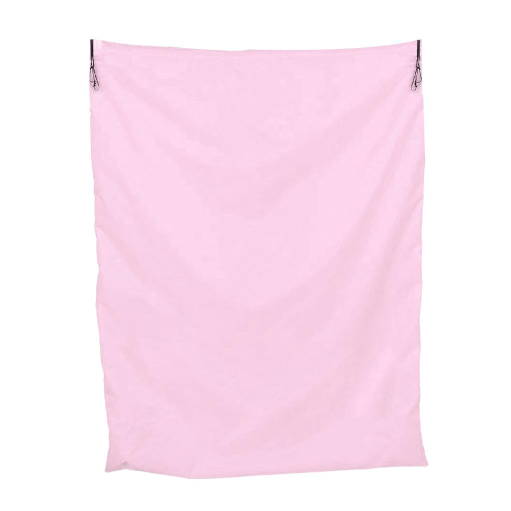 94x120cm Multipurpose Drawstring Laundry Bags for Underbed, Quilts, Pillows Pink