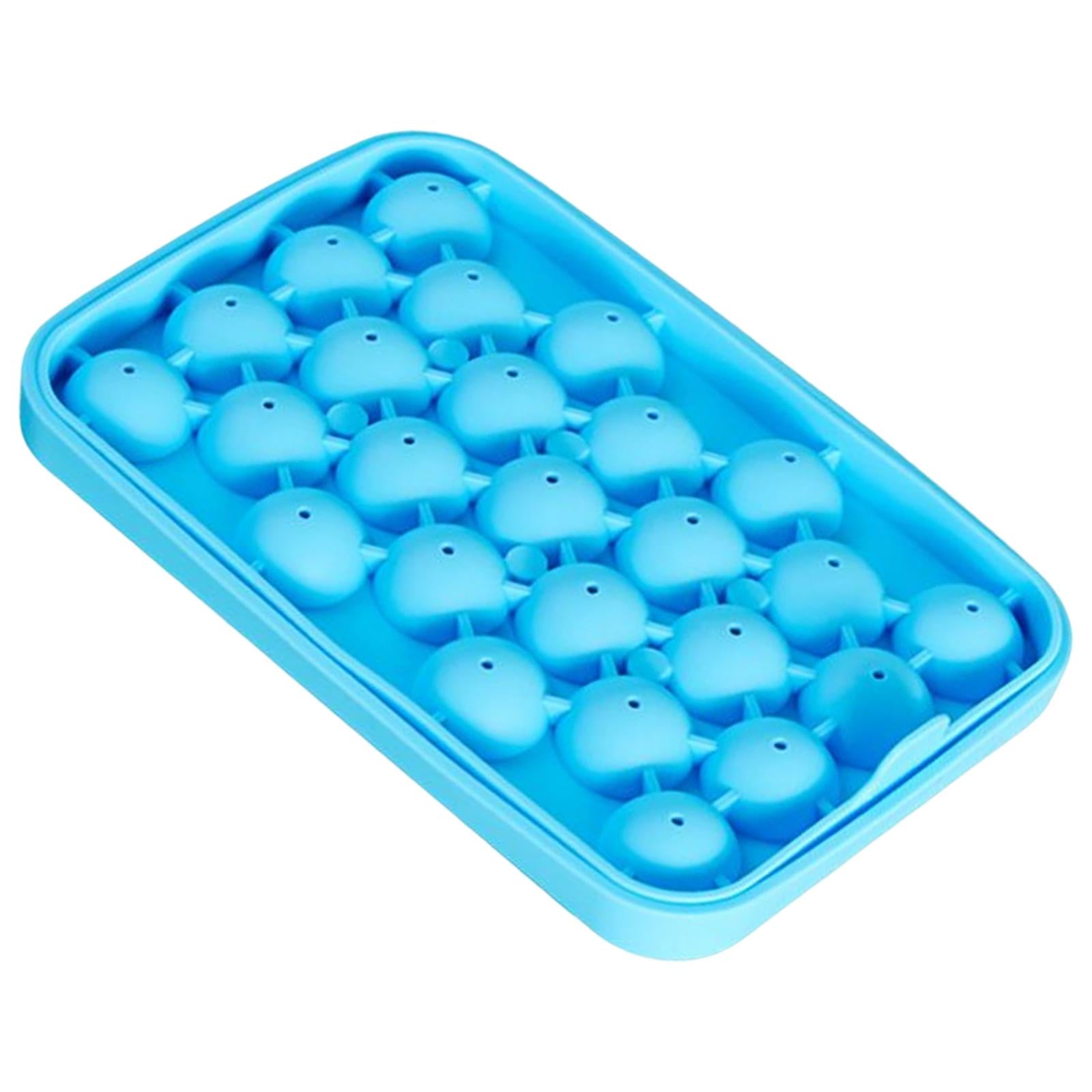 25 Slot Ice Ball Mold Silicone Ice Hockey Mold DIY Kitchen Tool Blue