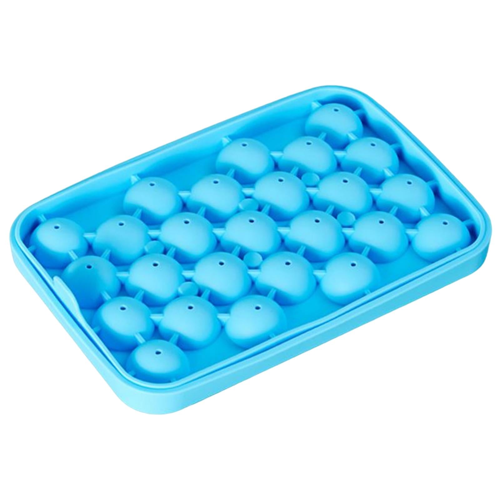 25 Slot Ice Ball Mold Silicone Ice Hockey Mold DIY Kitchen Tool Blue