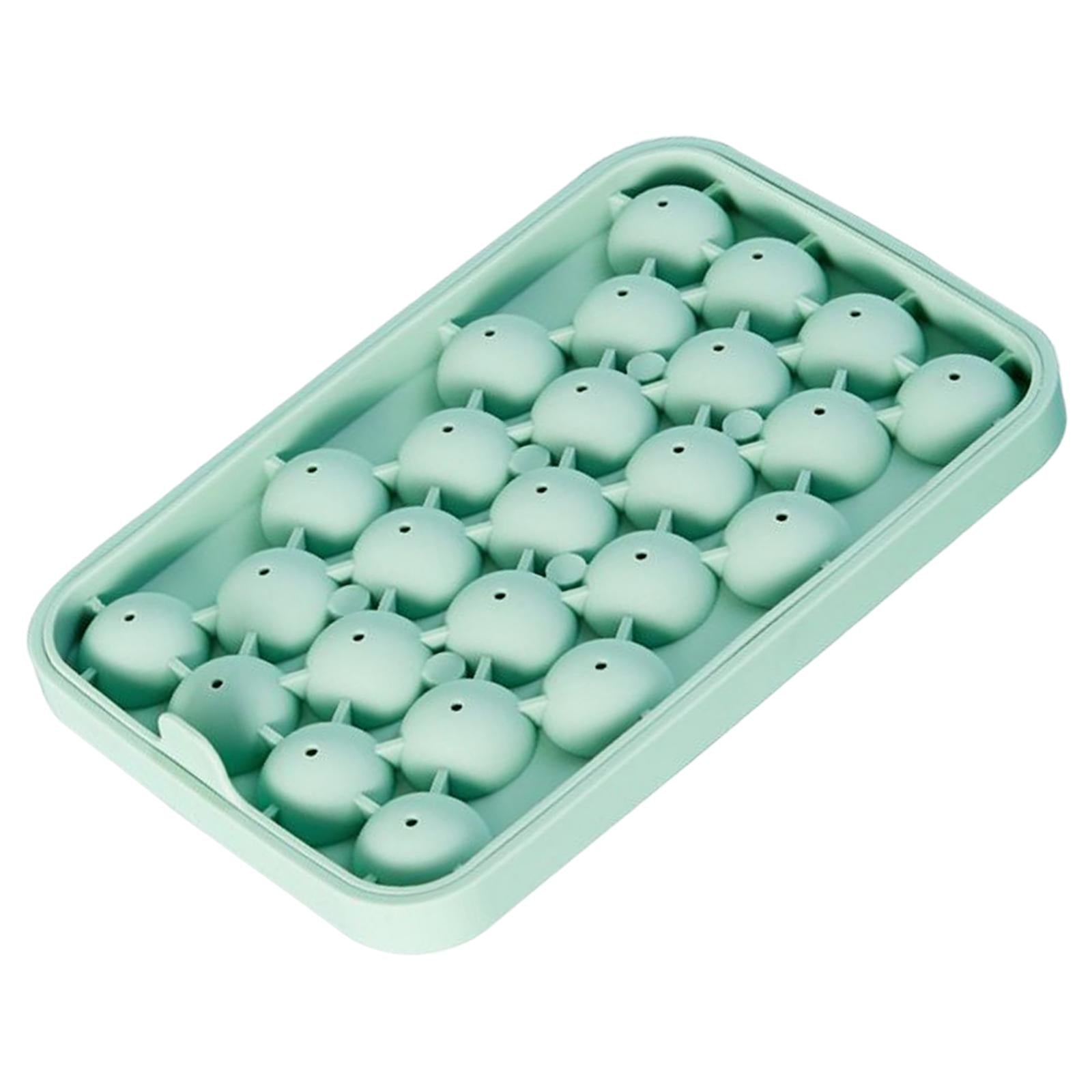 25 Slot Ice Ball Mold Silicone Ice Hockey Mold DIY Kitchen Tool Green