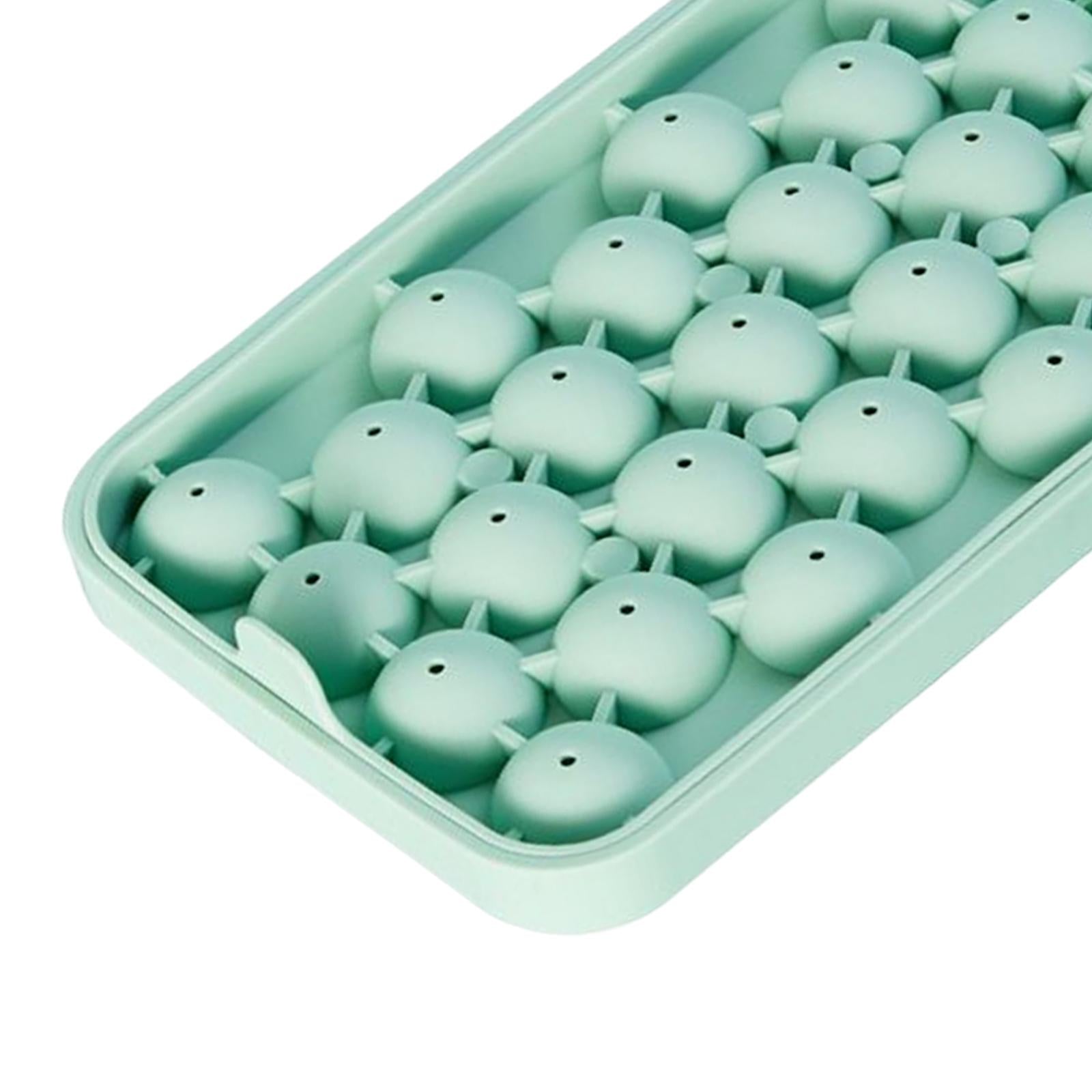 25 Slot Ice Ball Mold Silicone Ice Hockey Mold DIY Kitchen Tool Green
