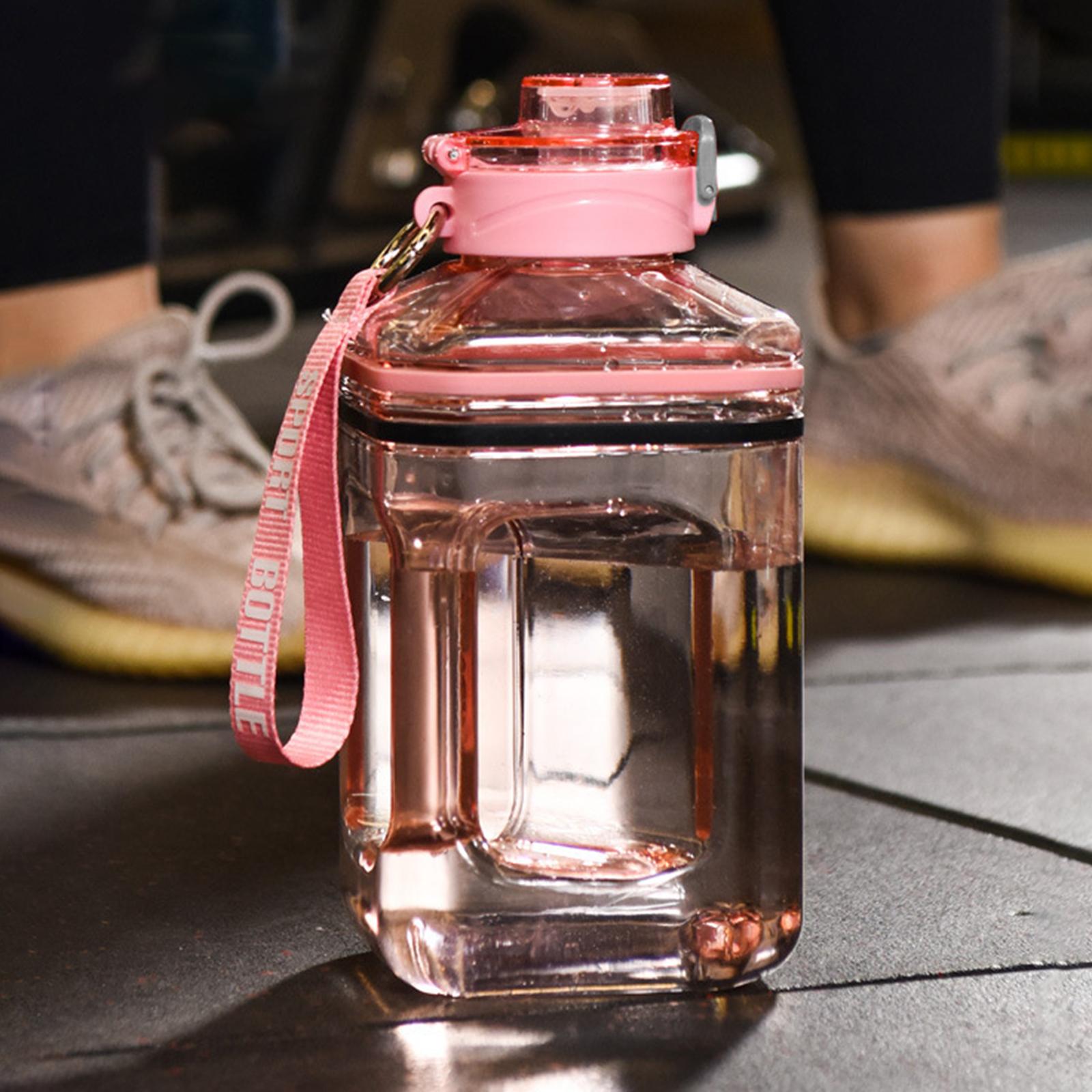 2.2L Sports Water Bottles Gym Bottle for Outdoor Sports Fitness Office Pink