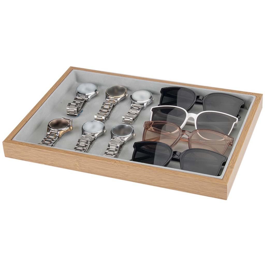 Velvet Jewelry Tray Bead Pendant Showcase Stackable for Woman Gift Store