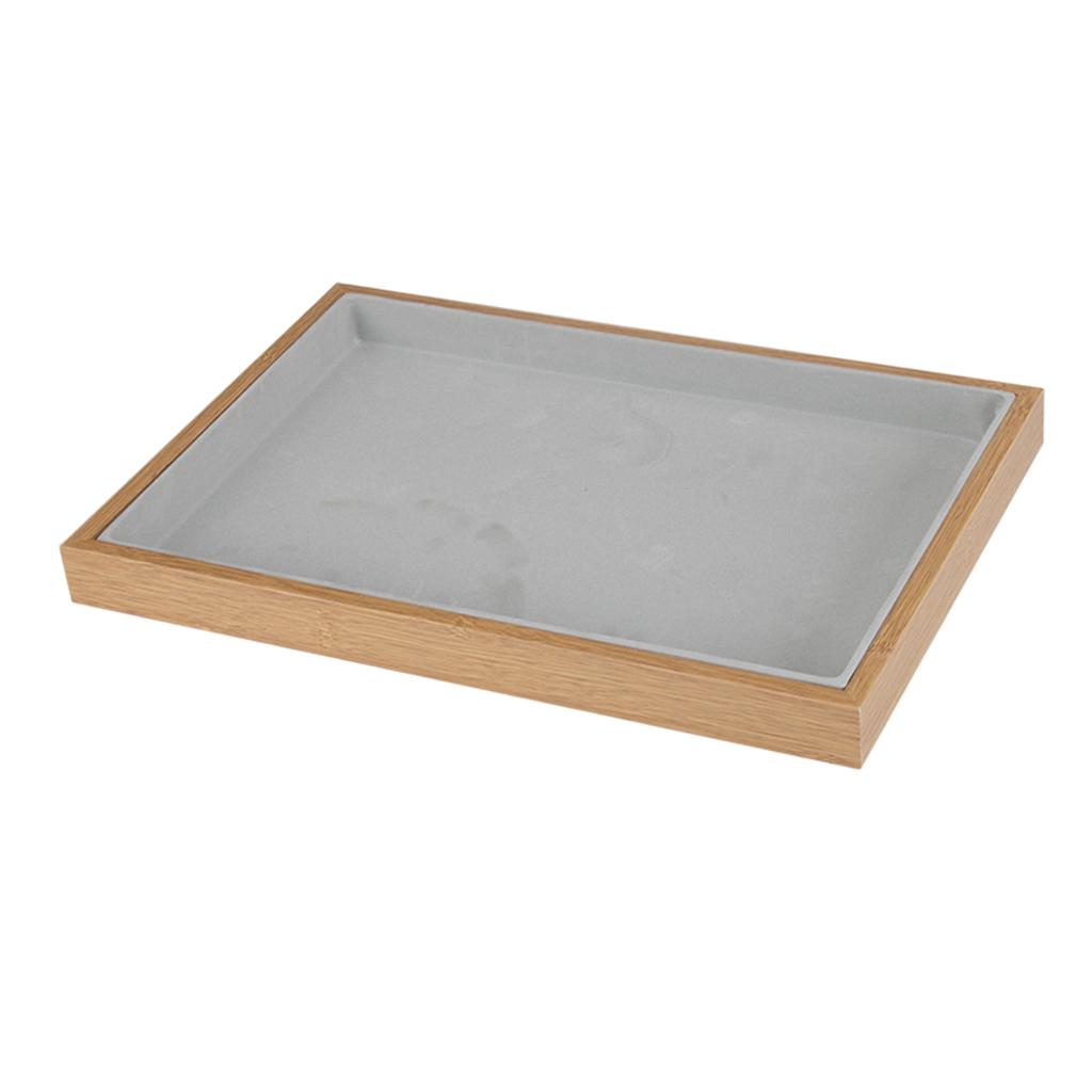 Velvet Jewelry Tray Bead Pendant Showcase Stackable for Woman Gift Store