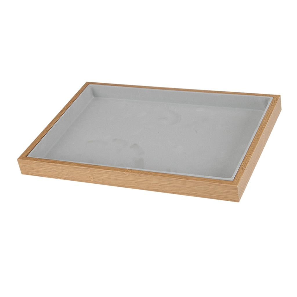 Velvet Jewelry Tray Bead Pendant Showcase Stackable for Woman Gift Store