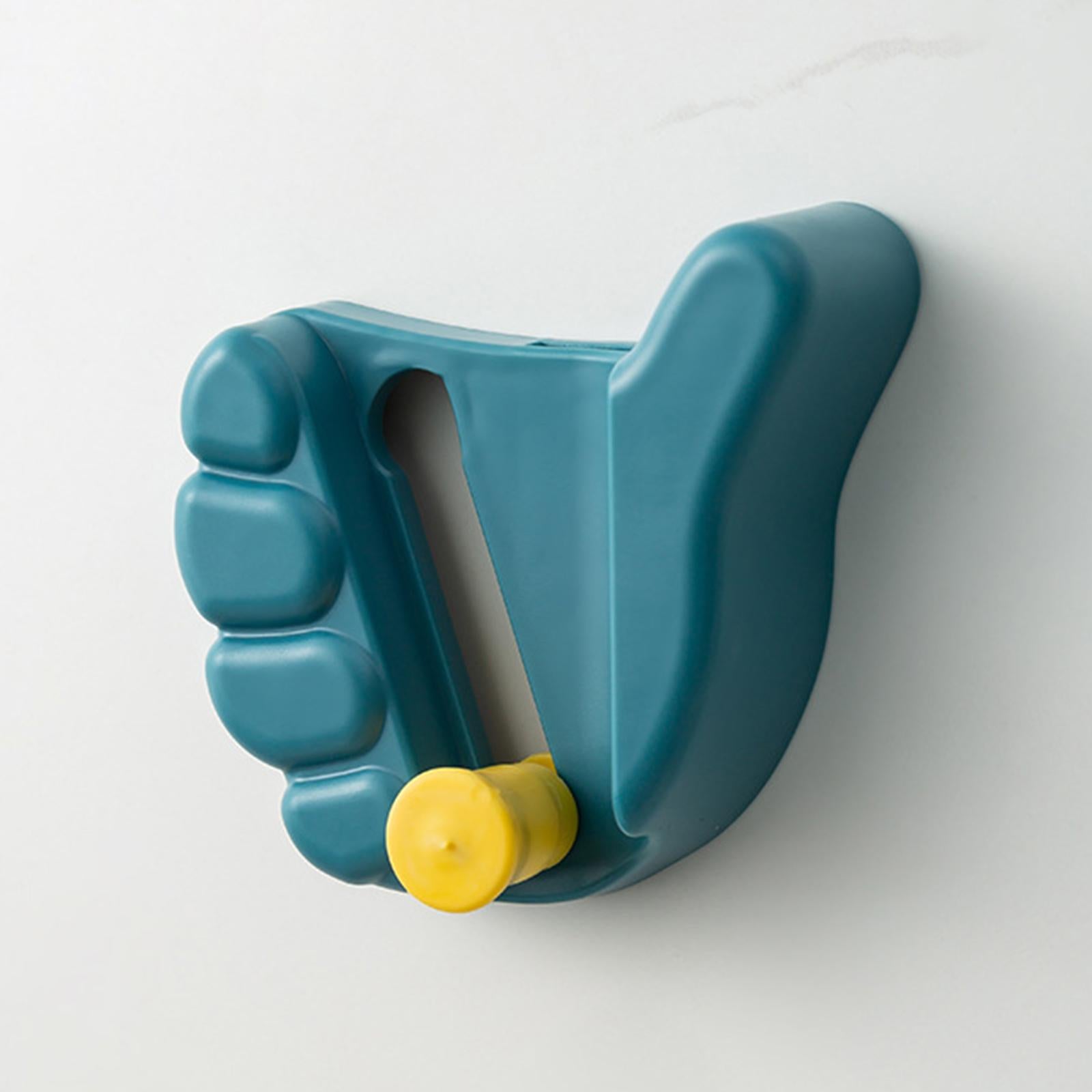 Broom Hanger Hook Space Saving Neat and Orderly for Toilet Brushes Spoons Blue