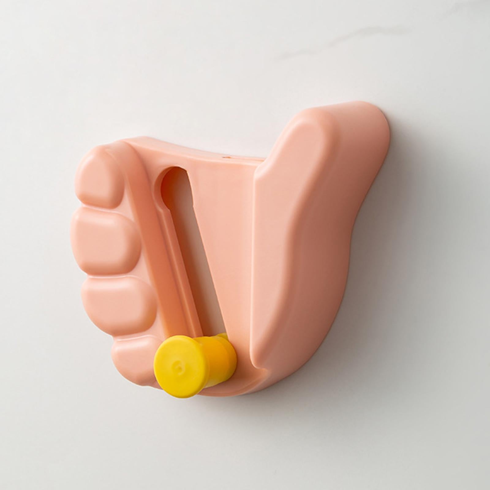 Broom Hanger Hook Space Saving Neat and Orderly for Toilet Brushes Spoons Pink