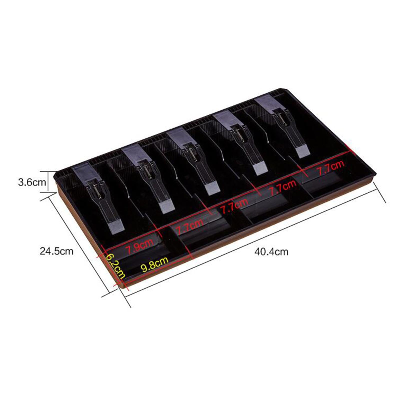 Cash Drawer Register Insert Tray Removable for Money Storage Shop Hotel
