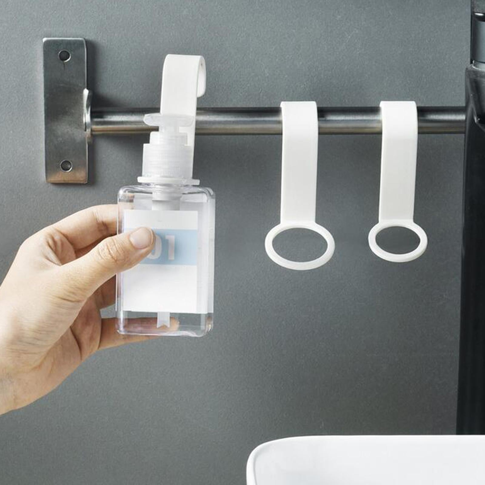 8 Pieces Shower Gel Bottle Holder Hand Soap Hanging for Bathroom Wall Toilet