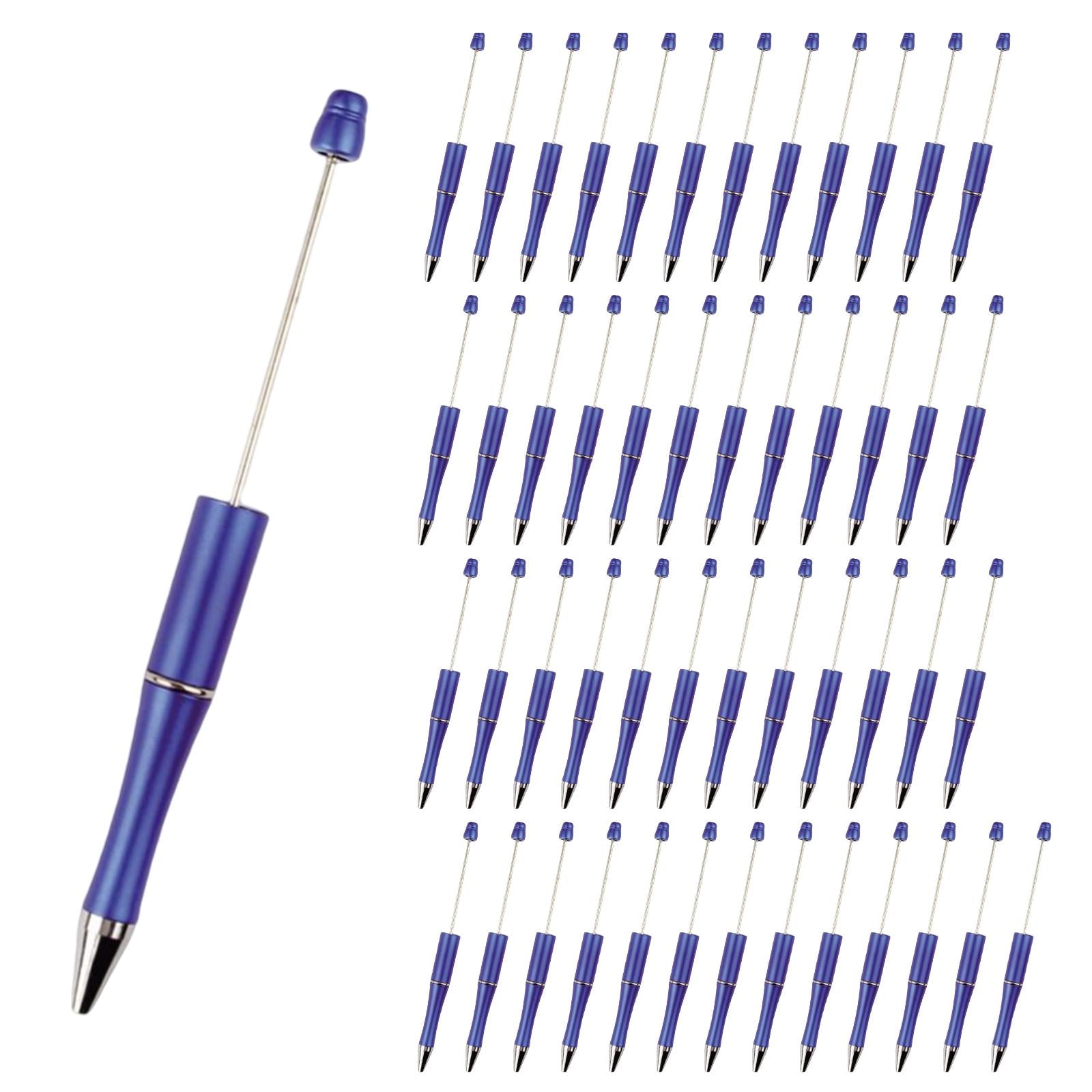 50x Bead Pens Ballpoint Pen Ball Pen for Office School Blue