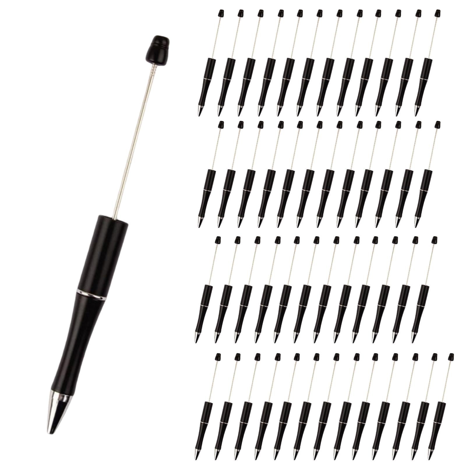 50x Bead Pens Ballpoint Pen Ball Pen for Office School Black