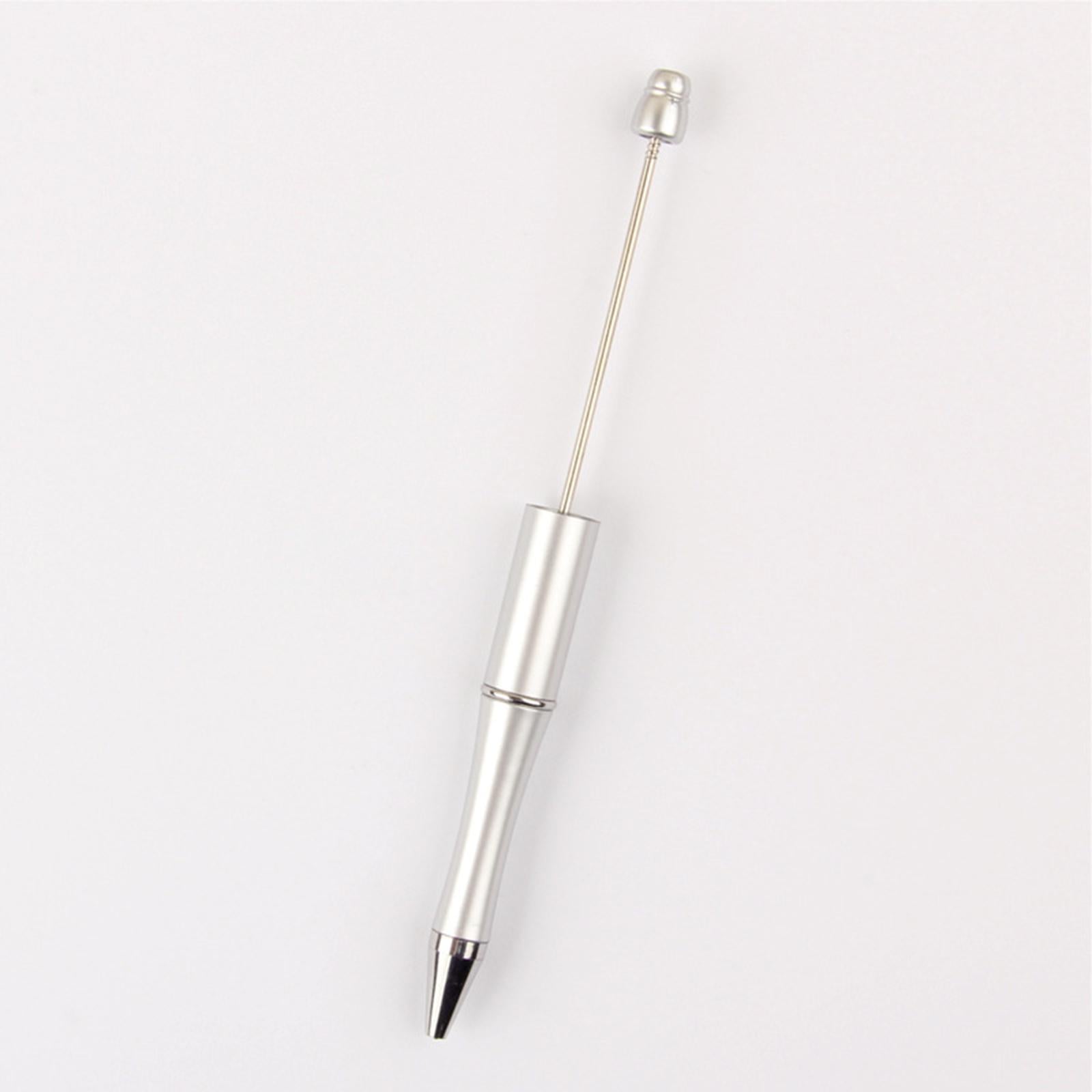 50x Bead Pens Ballpoint Pen Ball Pen for Office School Silver