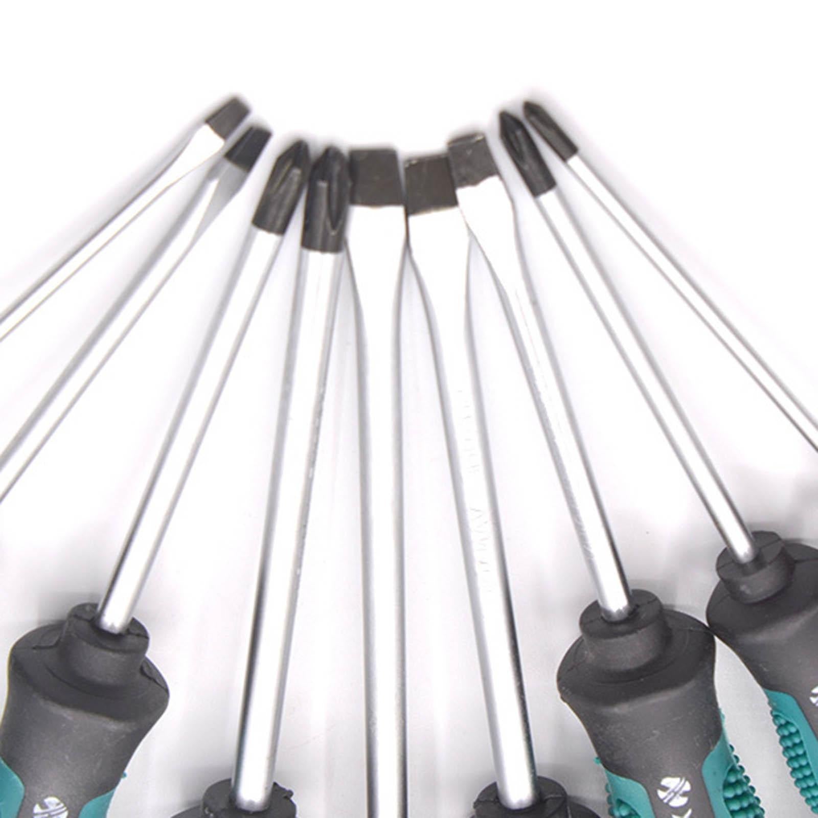 Multipurpose Hand Screwdriver Non Slip Handle for Bicycle Electricians 9pcs