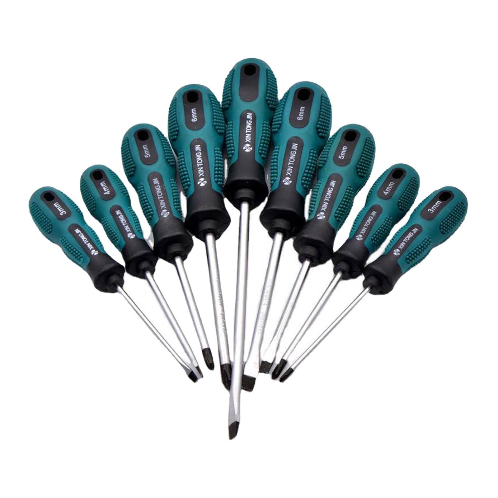 Multipurpose Hand Screwdriver Non Slip Handle for Bicycle Electricians 9pcs