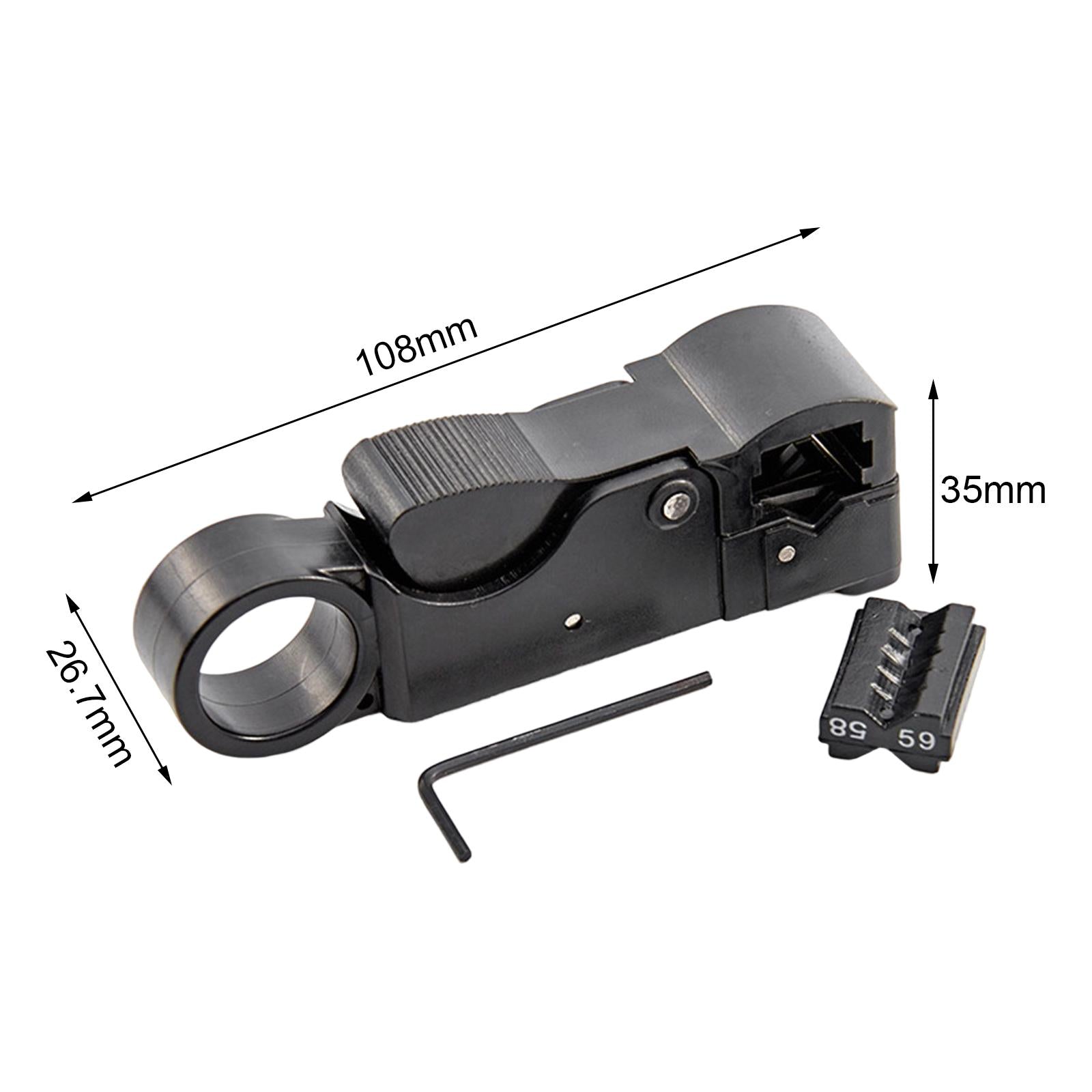 Adjustable Coaxial Cable Stripper Stripping Tool Wire Stripper for RG62 RG4C