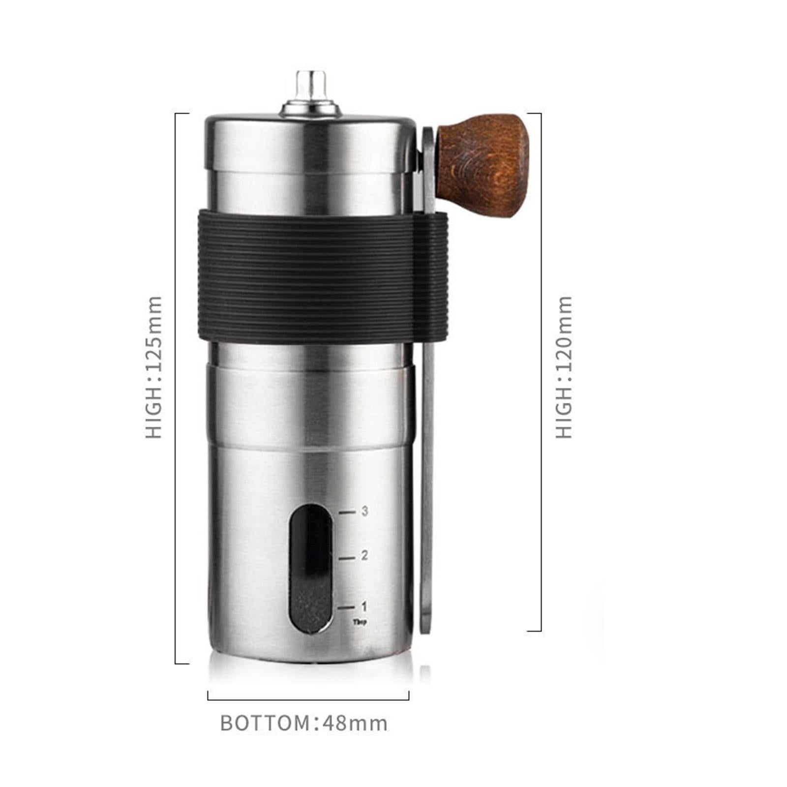 Manual Coffee Grinder Stainless Steel Ceramic Burr Hand Crank Grinder