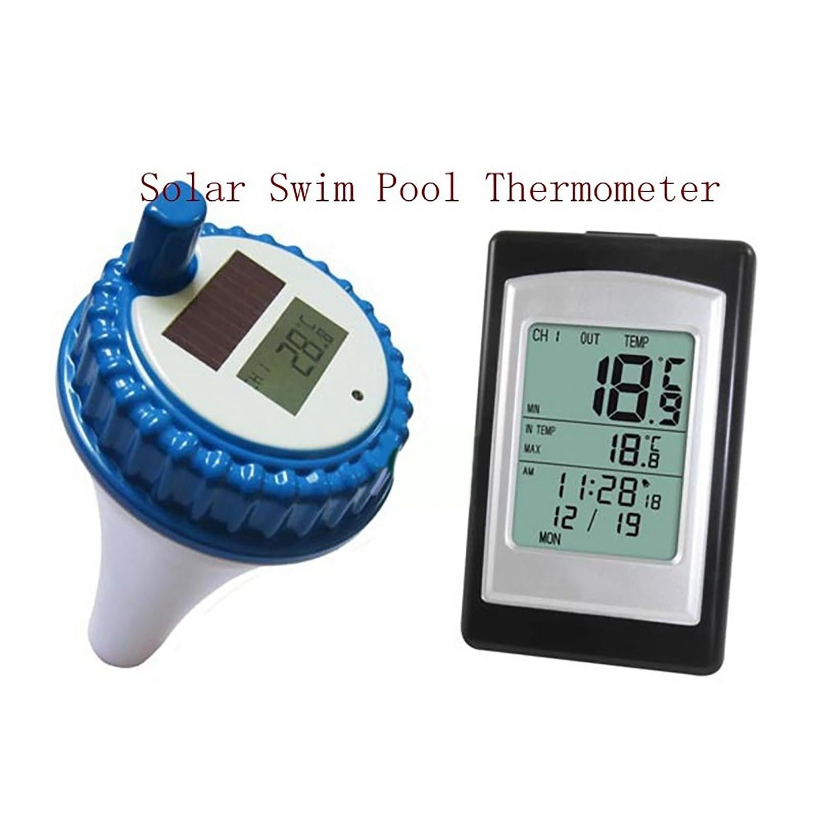 Solar Digital Floating Pool Thermometer Easy Read for Swimming Pool