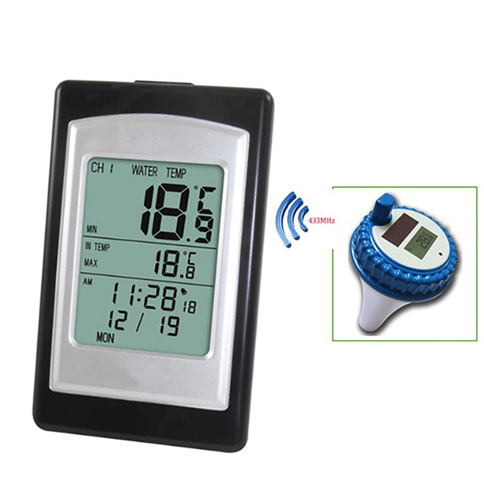 Solar Digital Floating Pool Thermometer Easy Read for Swimming Pool