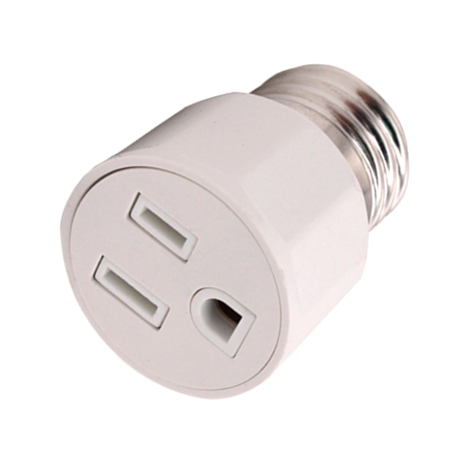 E27 Lamp Socket Adapter Converter Outlet for Indoor Outdoor Porch Garden