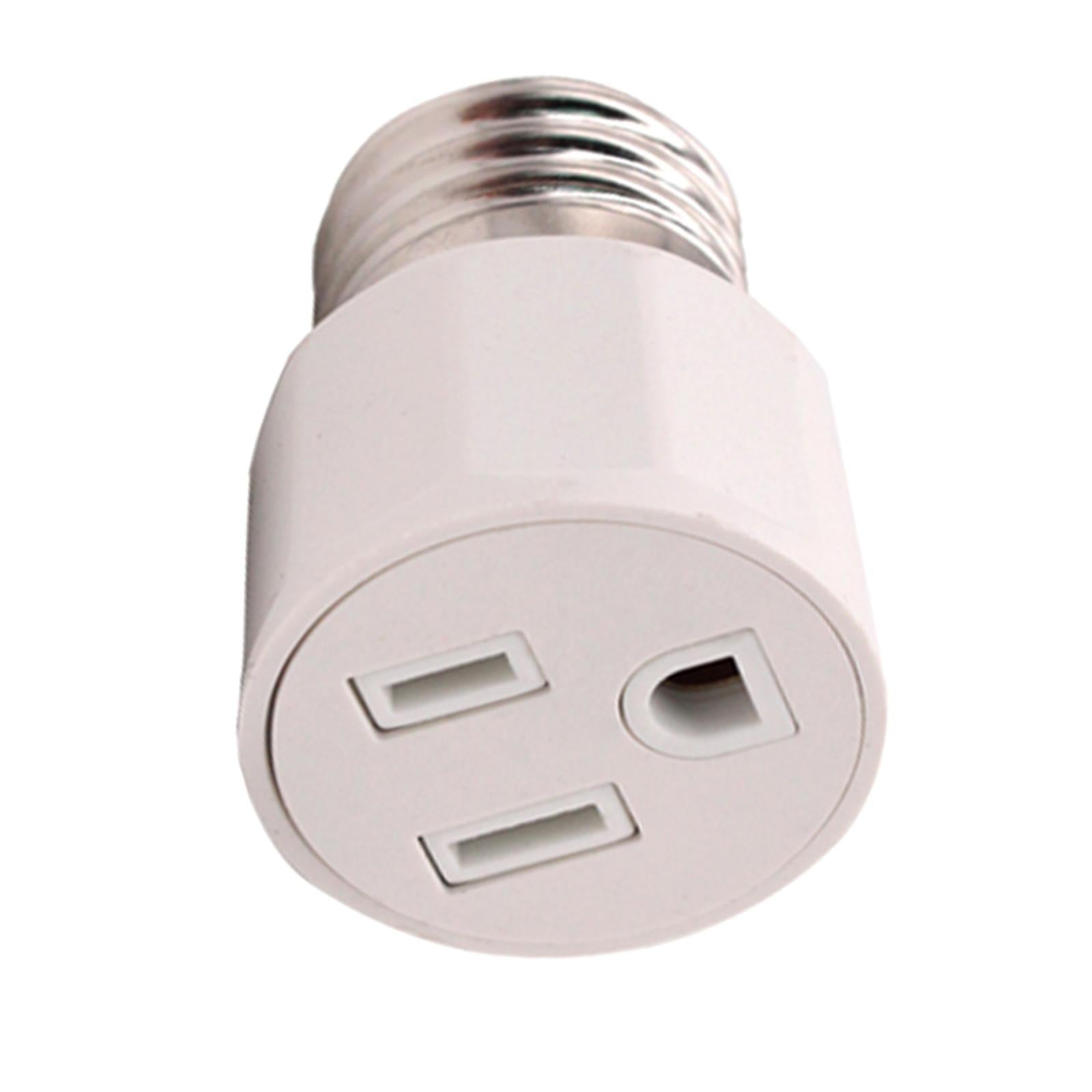 E27 Lamp Socket Adapter Converter Outlet for Indoor Outdoor Porch Garden
