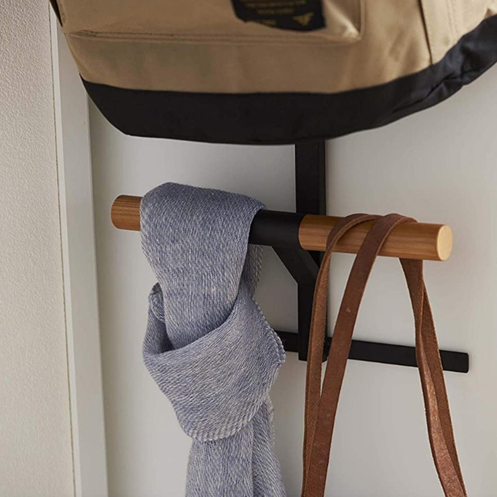 Over The Door Hanger for Shool Bag Sturdy for Bathroom Entryway White